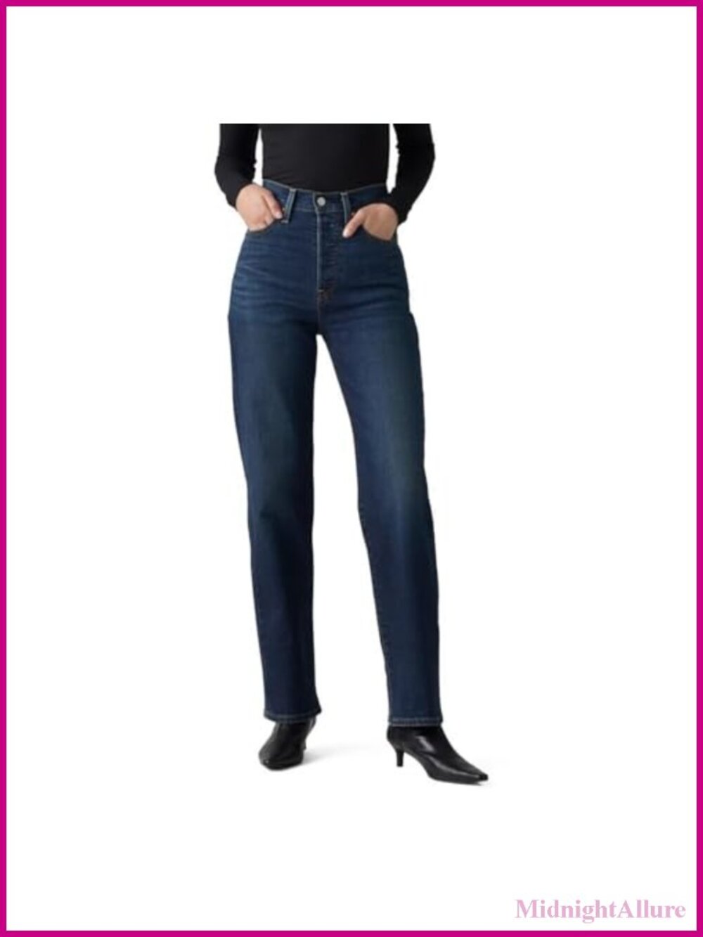 Levi's Ribcage Straight Full Length Jeans Super High Rise Slim Fit